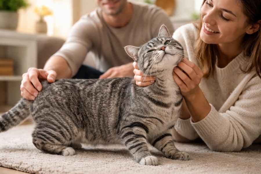 grey tabby cats with playful friendly and affectionate personality