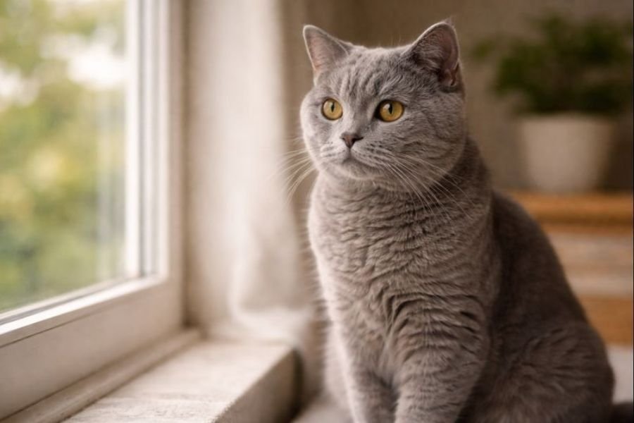 why does my cat stare at me