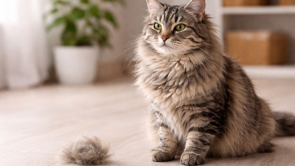 Cat hairballs causing vomiting