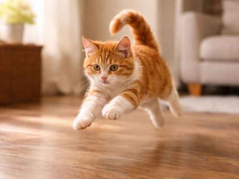 energetic junior cat behavior stage