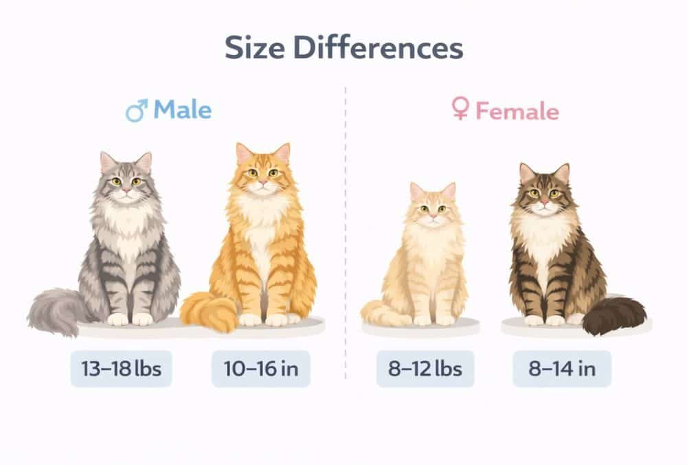 Male vs Female Maine Coon Size Differences