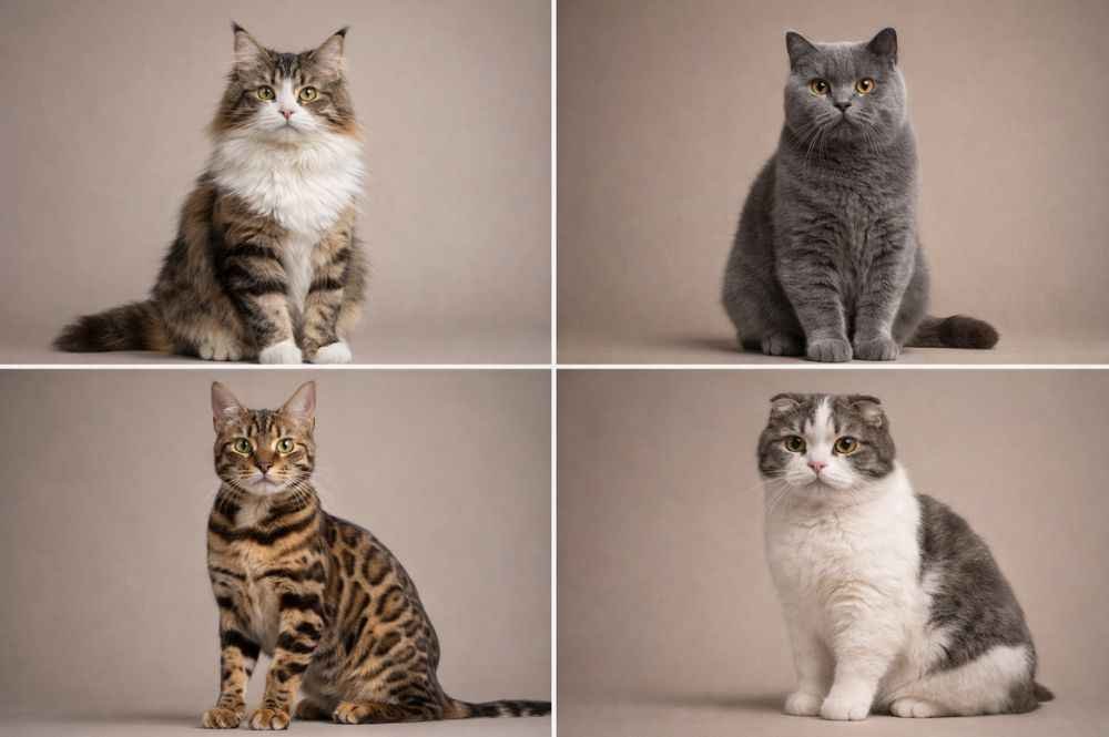 Popular cat breeds from breeders in Scotland including Maine Coon and British Shorthair