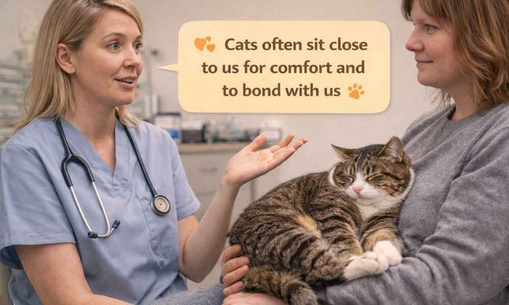 Vet advice on cat sleeping on chest behavior