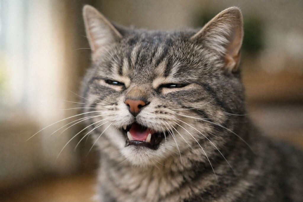 cat sneezing a lot
