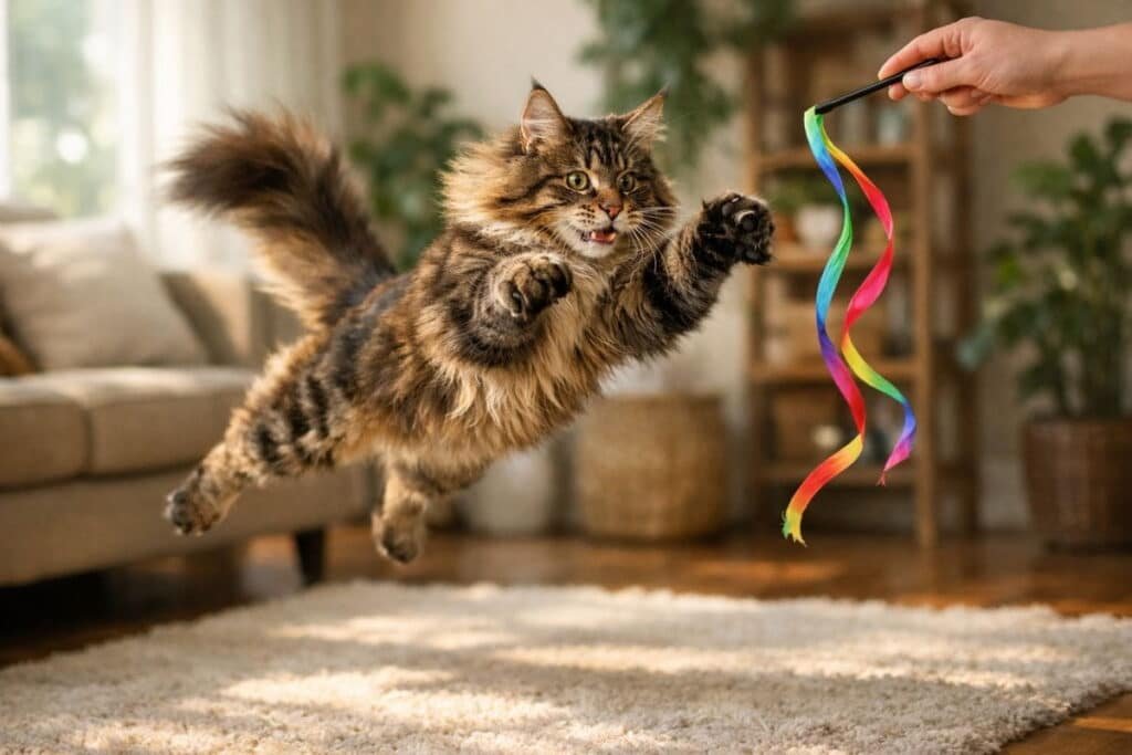 cat string toy
