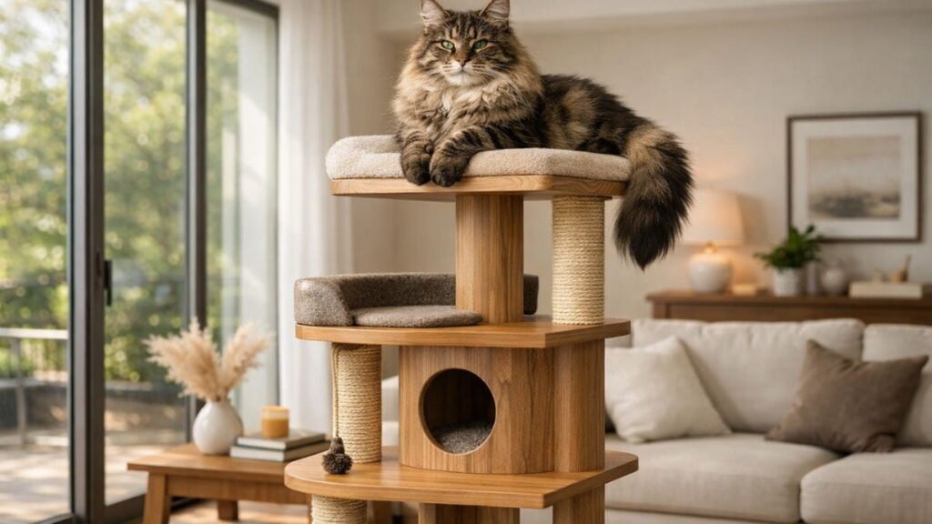 Wood Cat Tree