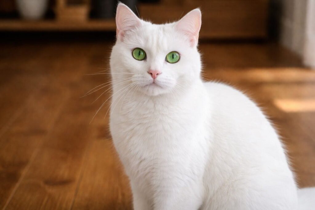russian white cat