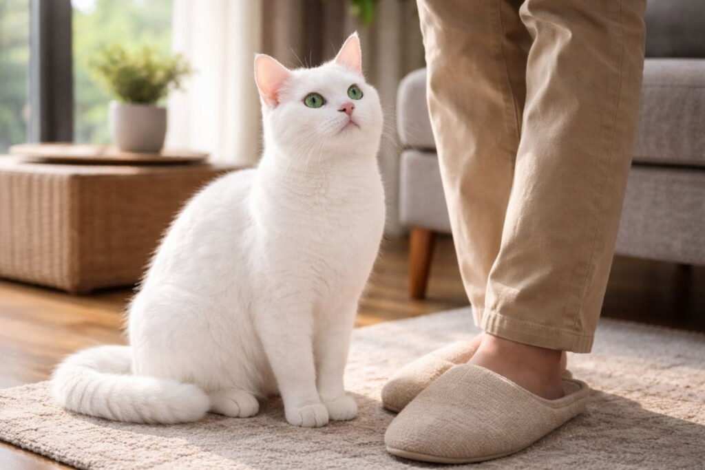 russian white cat