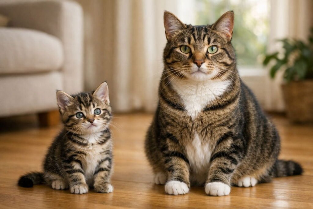 when do cats stop growing