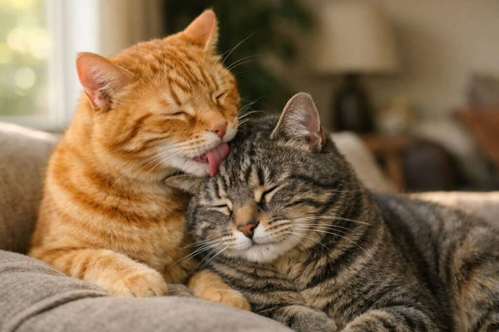 why do cats groom each other