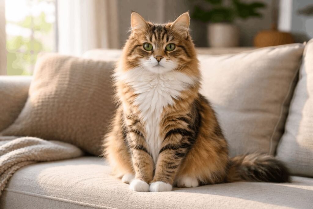 domestic medium hair cat