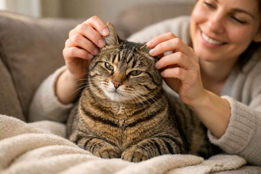 why are my cats ears warm