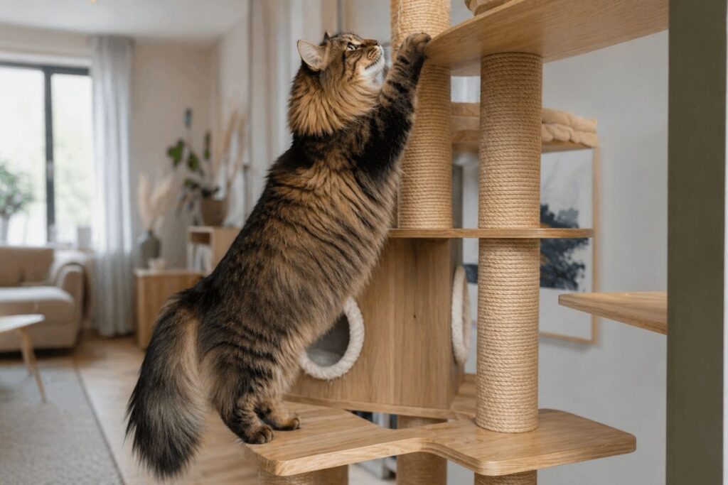 cat tree for large cats norwegian forest cat first year setup costs