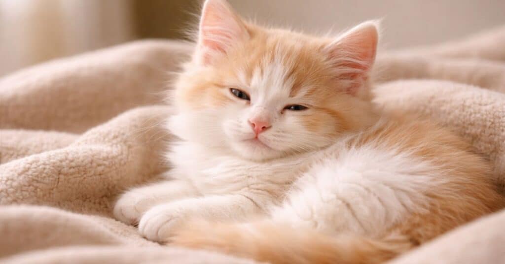 Cute fluffy male kitten perfect for cute boy cat names
