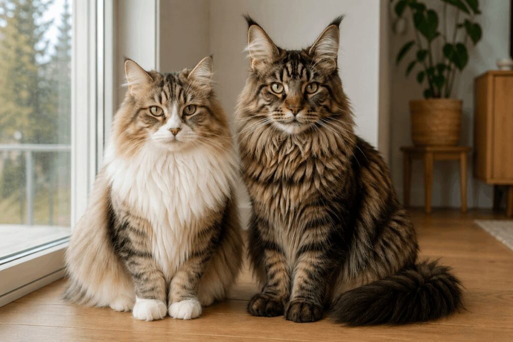 norwegian forest cat vs maine coon price comparison